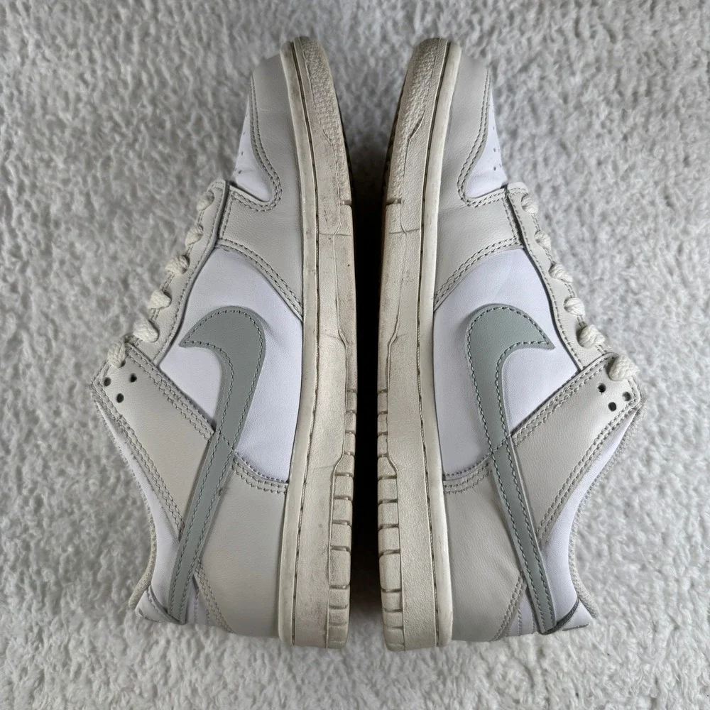 Size 5.5 Y / 7 Women's - Nike Dunk Low GS Phantom Silver White Shoes Sneaker